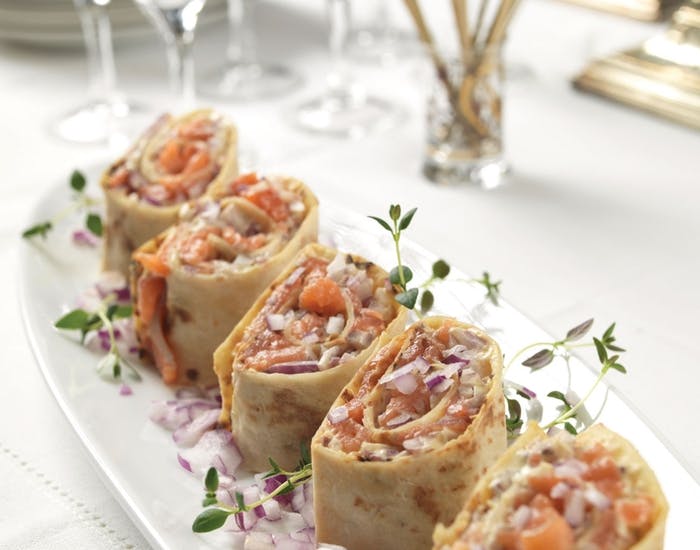 Rakfiskrullade: rakfisk i lefse